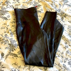 Spanx Large faux leather leggings